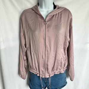 Purple Forever21 Silk Hoodie